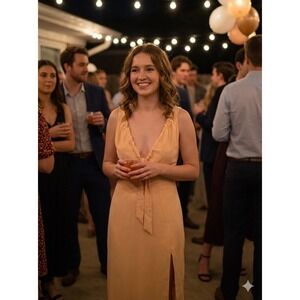 abercrombie fitch dress. Med. Petite. 23" PTP. Slit Side Adjustable Straps.